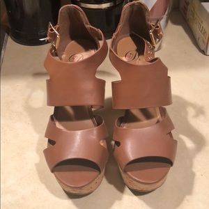 Cute brown wedges